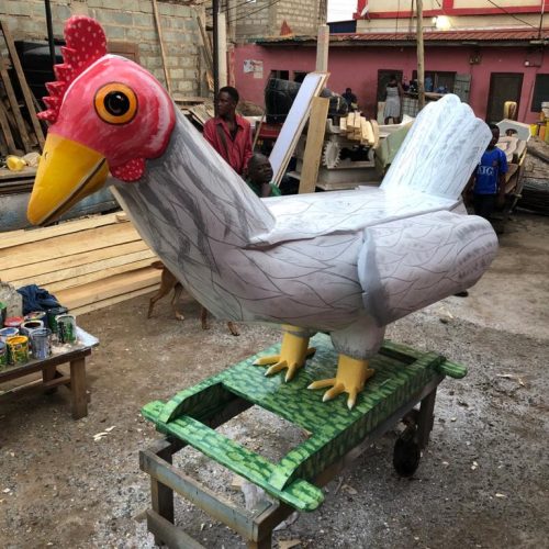 Rooster coffin